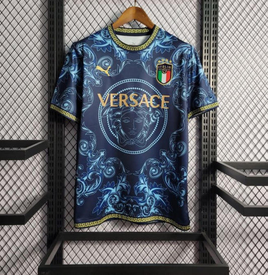 Versace blue t shirt